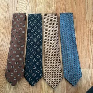 [Zegna] bundle of 4 men’s tie